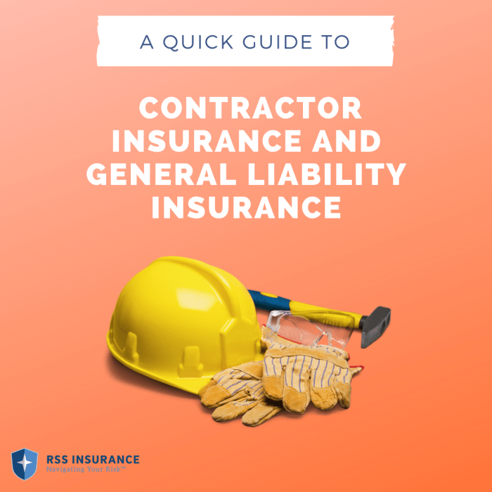 Insurance contractor liability general quick guide