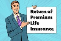 Life return insurance premium policy consider getting should why