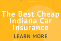 Indiana insurance car contents table