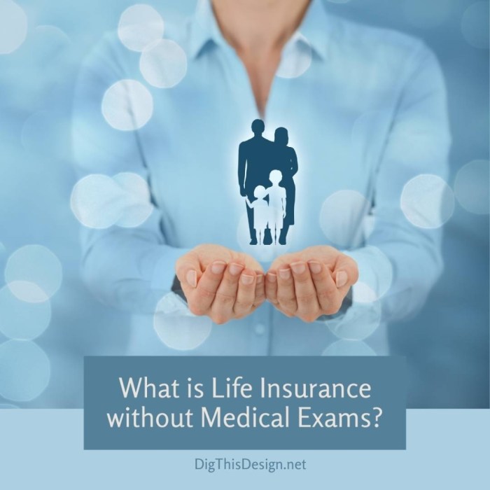 Exams insurance medical without life