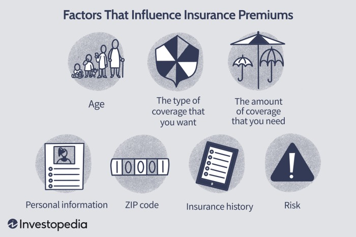 Insurance auto premiums infographics factors source