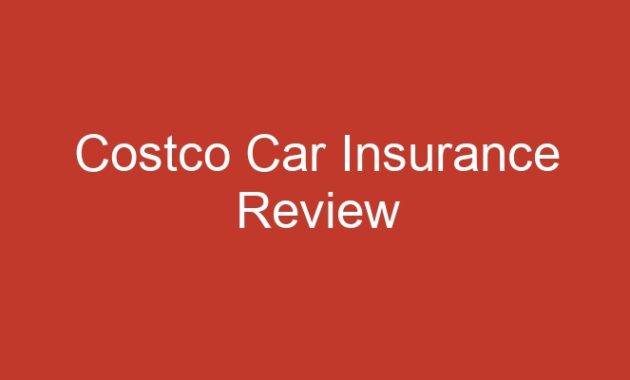 Costco car insurance quote