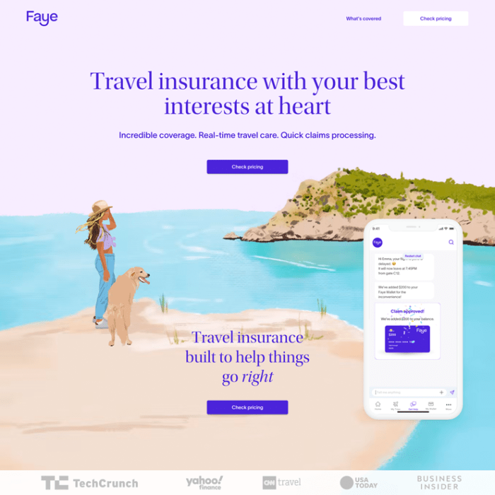 Faye travel insurance reviews