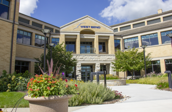 Bend mutual insurance headquarters acts atrium foot